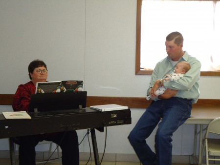 Wyatt, the newest member of Lavaca CHS is listening to beautiful Christmas music